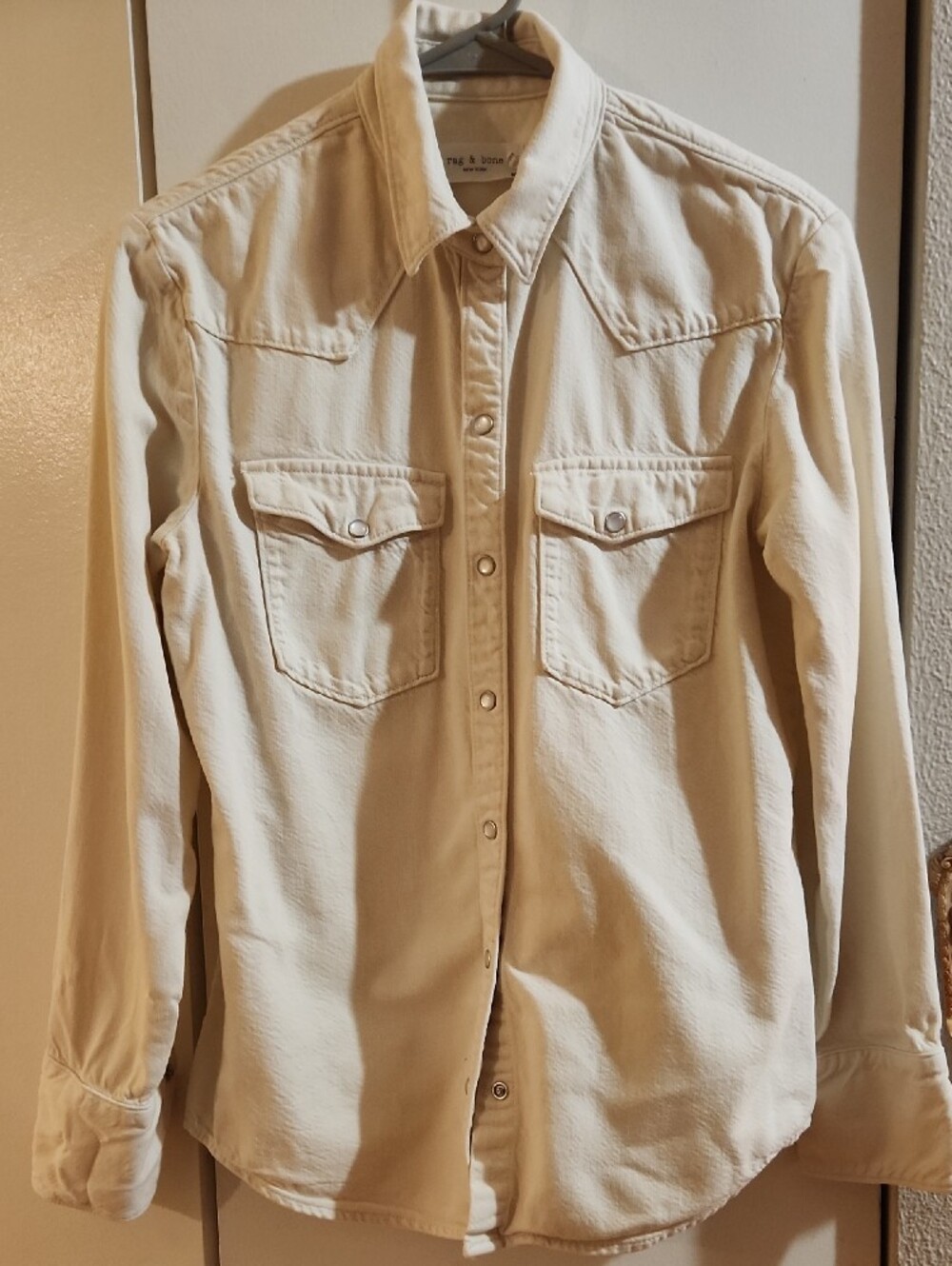 Rag & Bone  women's Western Rodeo Pearl Snap Button Blouse Shirt Sz s/p